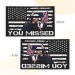 Trump Fist Pump Shot Flag - 3x5 Ft Wall Art