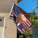 Trump 2024 Mug Shot Outdoor Double-Sided Flag