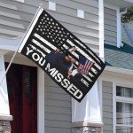 Trump Fist Pump Shot Flag - 3x5 Ft Wall Art