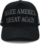 Black MAGA Hat 2024 - "Never Surrender" Design