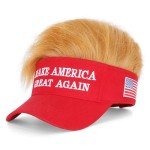 Trump 2024 MAGA Hat with Hair for Fans