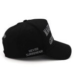 Black MAGA Hat - Trump 2024 Never Surrender