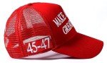 MAGA Trucker Hat with USA Flag - Adjustable Red