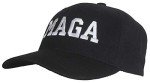 Black MAGA Donald Trump Adjustable Ballcap for Adults