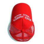 MAGA Trucker Hat with USA Flag - Adjustable Red