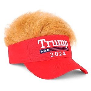 Trump 2024 Adjustable Hair Baseball Cap – MAGA Red