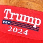 Trump 2024 Adjustable Hair Baseball Cap – MAGA Red