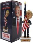 Donald Trump Bobblehead with American Flag