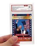 Trump Assassination Attempt Trading Card - GEM 10