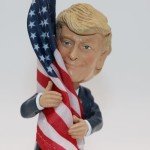Donald Trump Bobblehead with American Flag