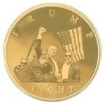 Trump Fighting for America Gold Coin Collectible