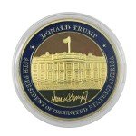 5-Pack Gold Plated Trump Challenge Coins Set