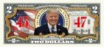 Trump 45th & 47th President Commemorative Two Dollar Bill