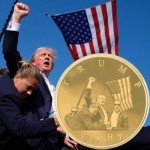 Trump Fighting for America Gold Coin Collectible