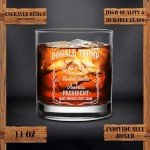 Donald Trump Laser Engraved Whiskey Glass Gift