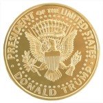 Trump Fighting for America Gold Coin Collectible