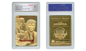 Donald Trump Triple Image Gold Card Edition