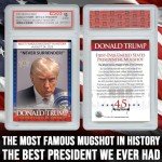 Trump Mugshot Trading Card - Graded Gem Mint 10