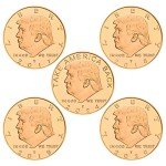 Donald Trump Gold Coin Set – 45th President (5pcs)