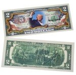 Trump Stand Strong Colorized $2 Bill Coin