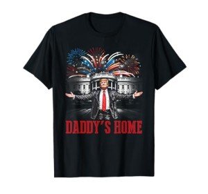 Daddy's Home Trump 2024 Pink T-Shirt