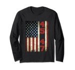 Vintage USA Flag 2024 Trump Long Sleeve T-Shirt