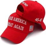 Trump 2024 Adjustable MAGA Hat with USA Flag
