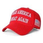 Trump 2024 Big Embroidered MAGA Hat with Flag