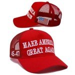 Trump 2024 MAGA Hat with USA Flag Design