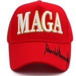 Trump 2024 MAGA Hat with USA Flag Embroidery