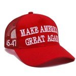 Trump 2024 MAGA Hat with USA Flag Design