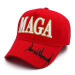 Trump 2024 MAGA Hat with USA Flag Embroidery