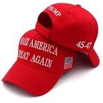 MAGA Hat 2024 - USA Flag Embroidery (2-Pack)