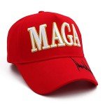 Trump 2024 MAGA Hat with USA Flag Embroidery