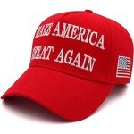 MAGA Hat 2024 - USA Flag Embroidery (2-Pack)