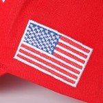 Trump 2024 Big Embroidered MAGA Hat with Flag