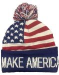Cozy Trump Beanie with USA Flag Design