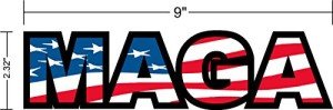 MAGA Vinyl Bumper Sticker for Cars and More