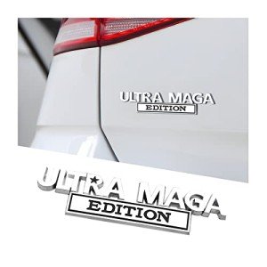 AICEL Ultra MAGA 3D Metal Car Decals