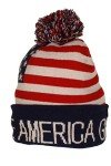 Cozy Trump Beanie with USA Flag Design