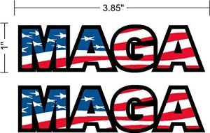 MAGA 2-Pack Vinyl Decals for Various Surfaces
