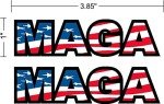 MAGA 2-Pack Vinyl Decals for Various Surfaces
