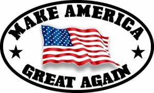 Make America Great Again Trump Flag Decal