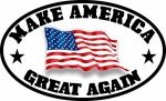 Make America Great Again Trump Flag Decal