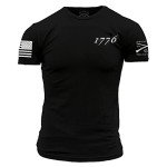 Grunt Style 1776 Flag Men's T-Shirt - Black