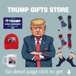 Funny Trump Socks with Hair - 2024 Gift