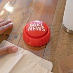 Funny Trump Fake News Button for Office Fun