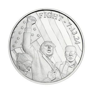 2024 Trump Fight 7.13.24 Silver Round Coin