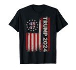 Trump 2024 American Flag Election T-Shirt