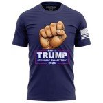 Trump Bulletproof 2024 MAGA Men's T-Shirt - Navy